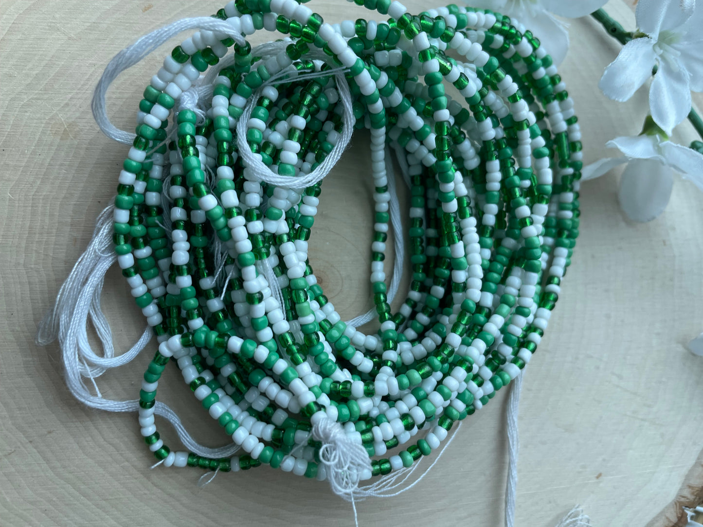Green and white