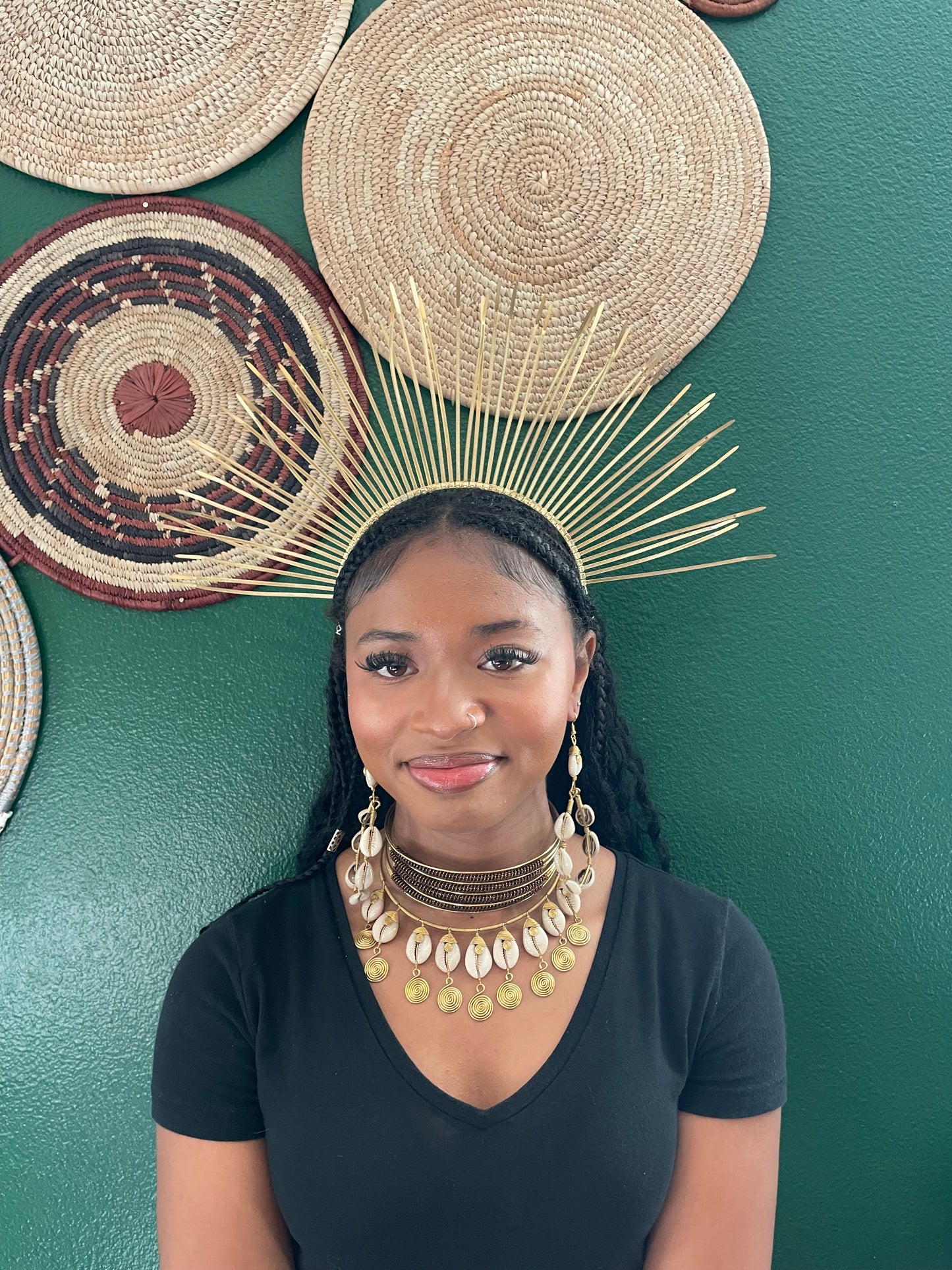 Ama Cowrie Earrings