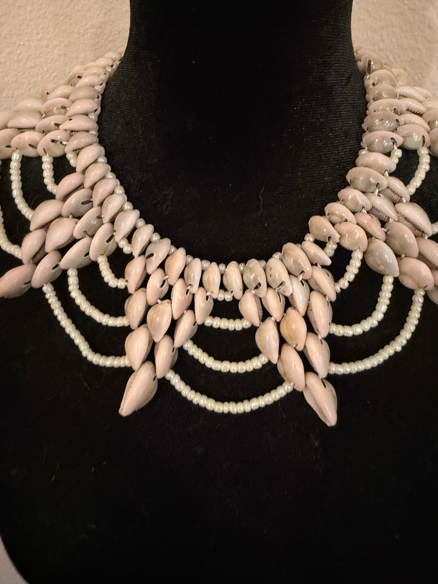 Sheeba Cowrie statement necklace