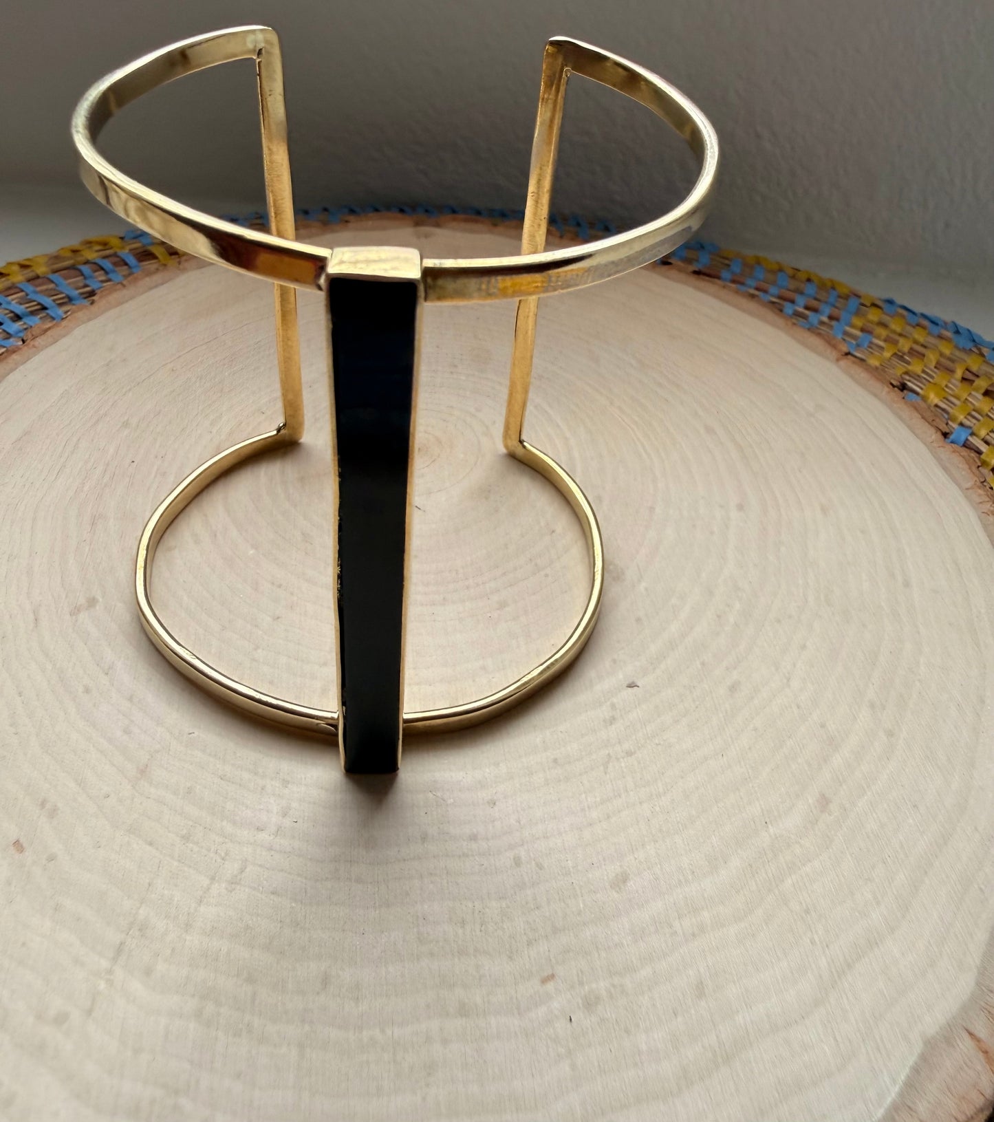 Noir Brass 3/4 Bracelet - Adjustable