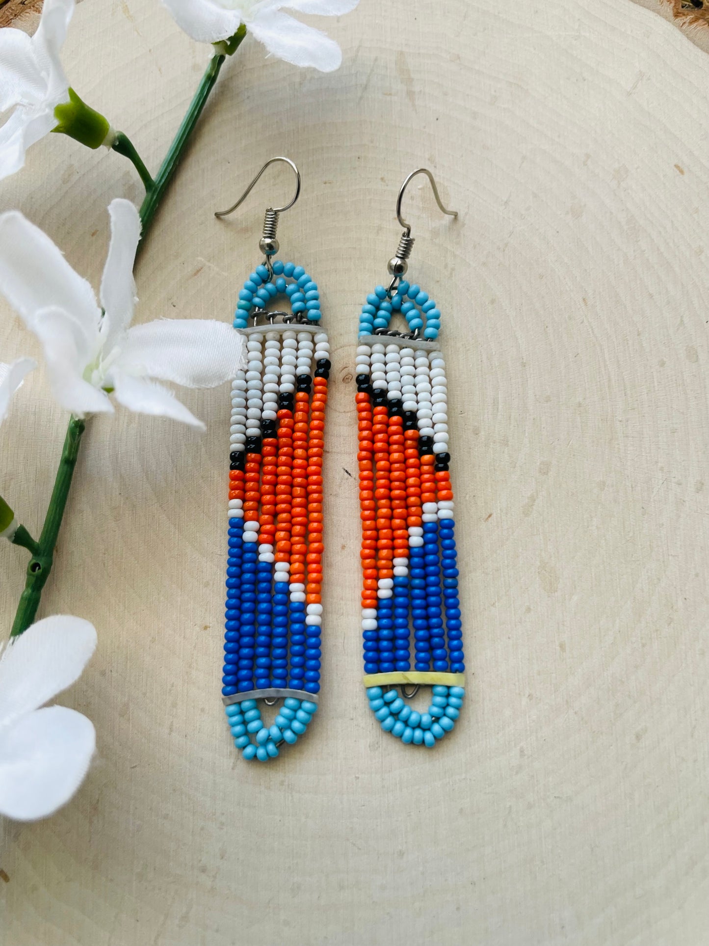 Mic beaded Earrings- Clearance