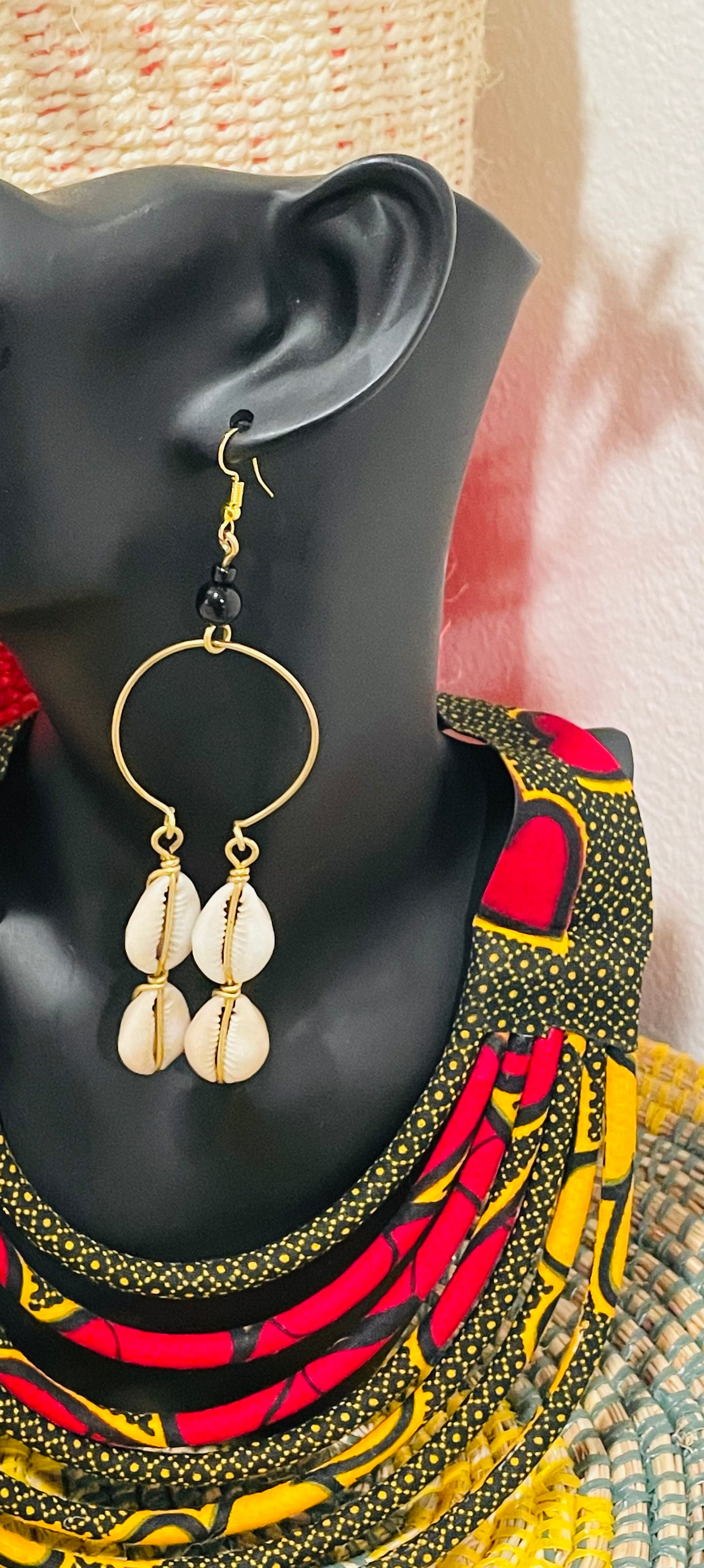 Cowrie Dream Catcher Earrings