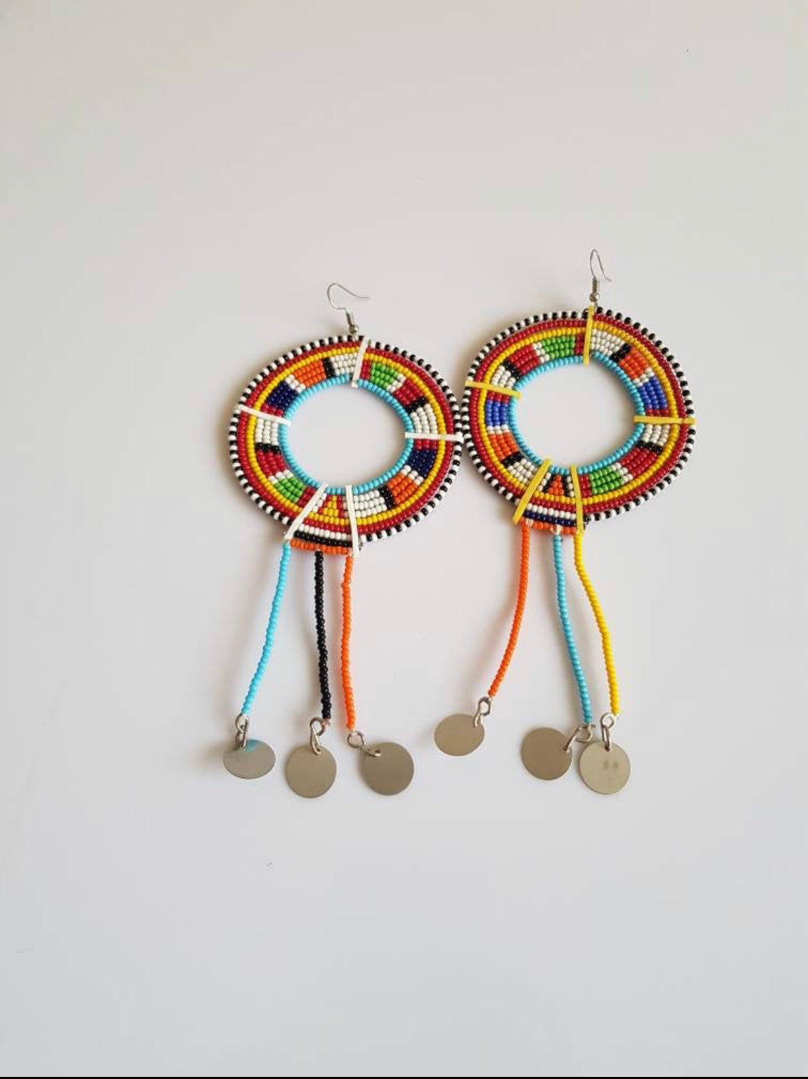 Beaded Dream Catcher Earrings