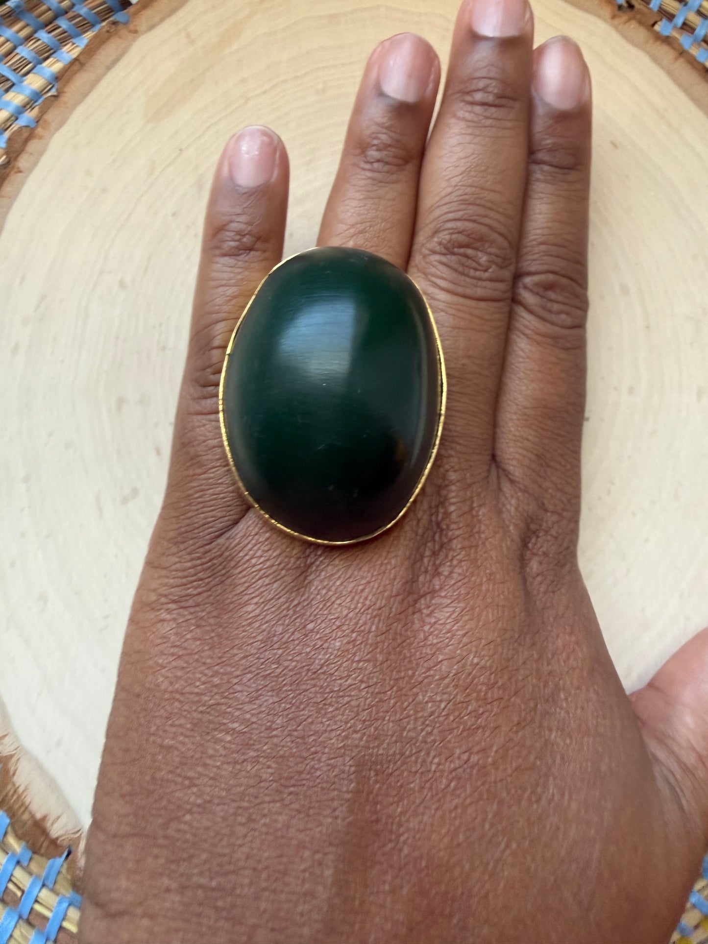 Green with Envy Ring - Adjustable