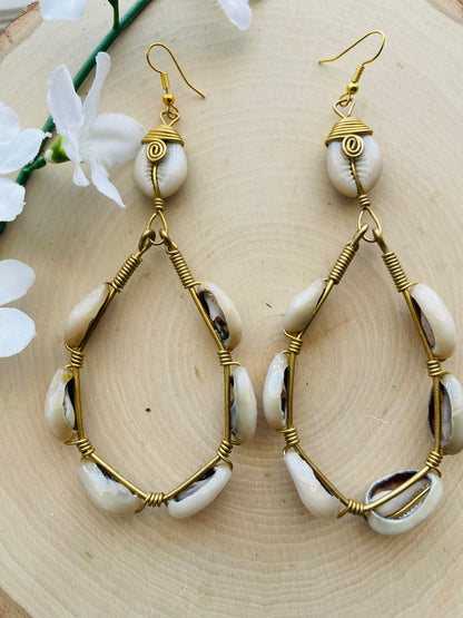 Ama Cowrie Earrings