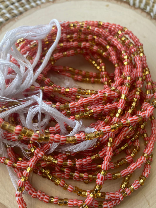 Candy cane bigger beads