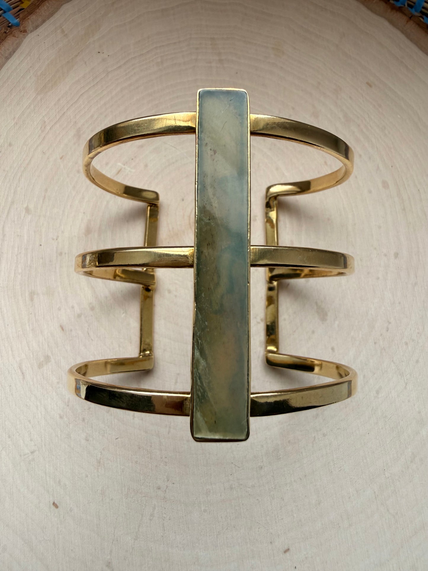 Noir Mixed Brass 3/4  Bracelet - Adjustable