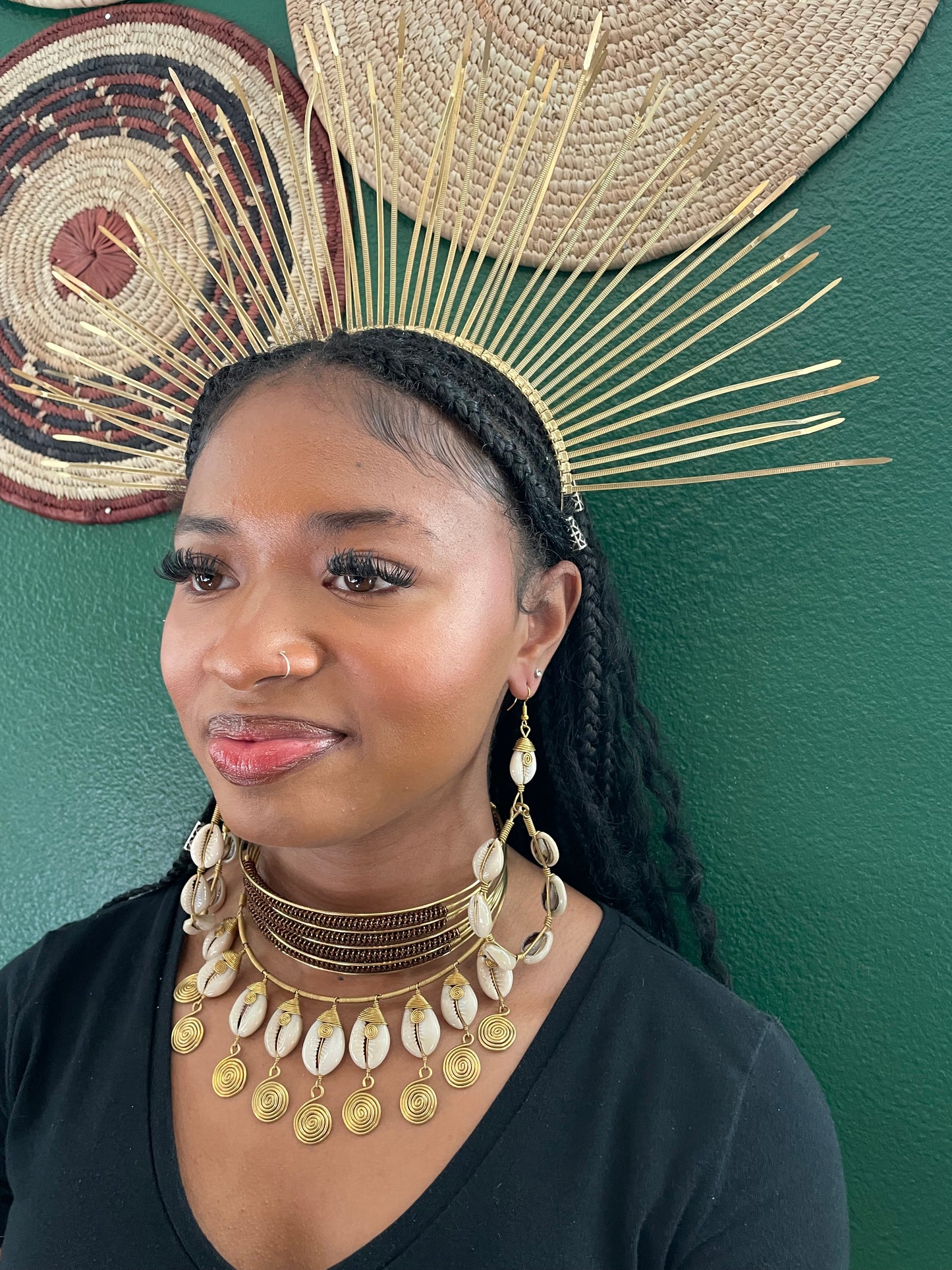 Ama Cowrie Earrings