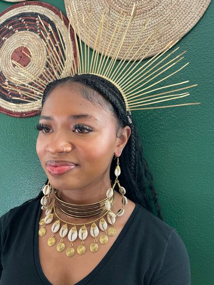 Ama Cowrie Earrings