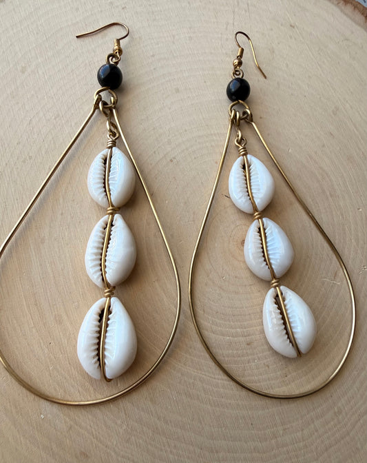Juba Brass Swing Earrings