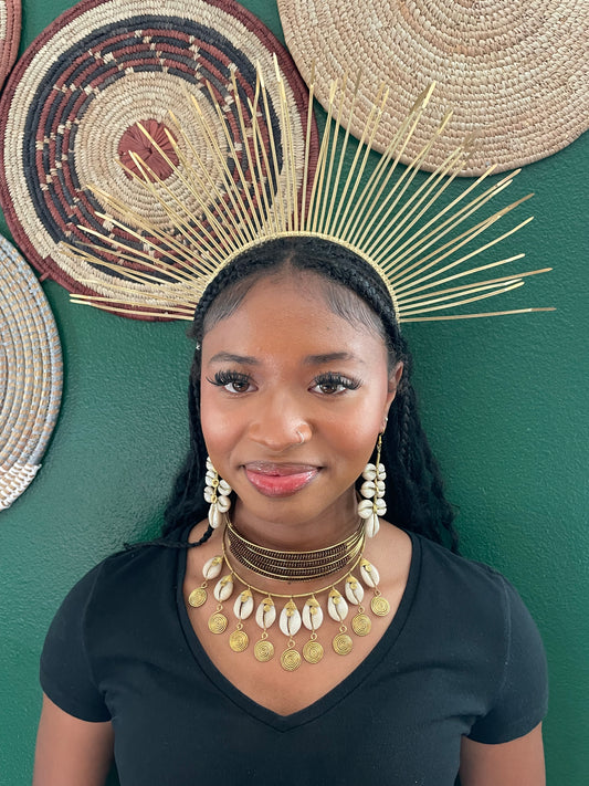 Abena Cowrie Earrings