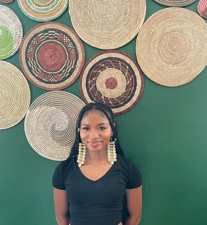 Regal Abena Cowrie Earrings