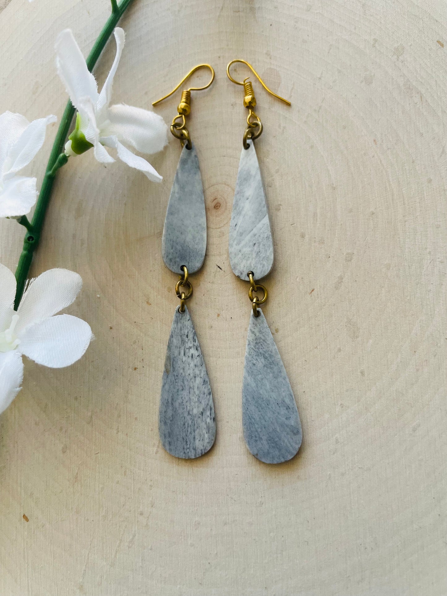 Grace Brass Earrings