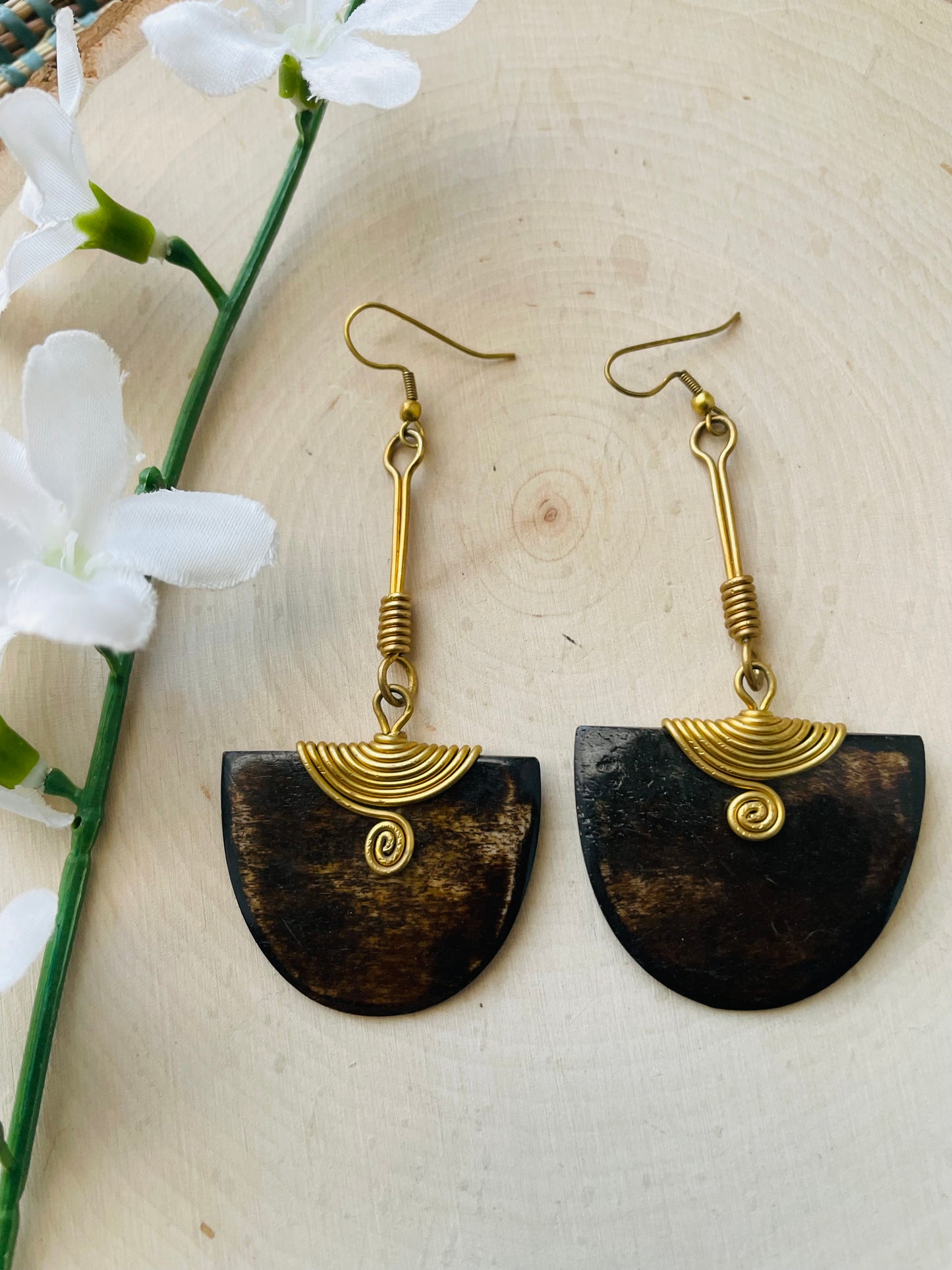 Brown Pharaoh Earrings