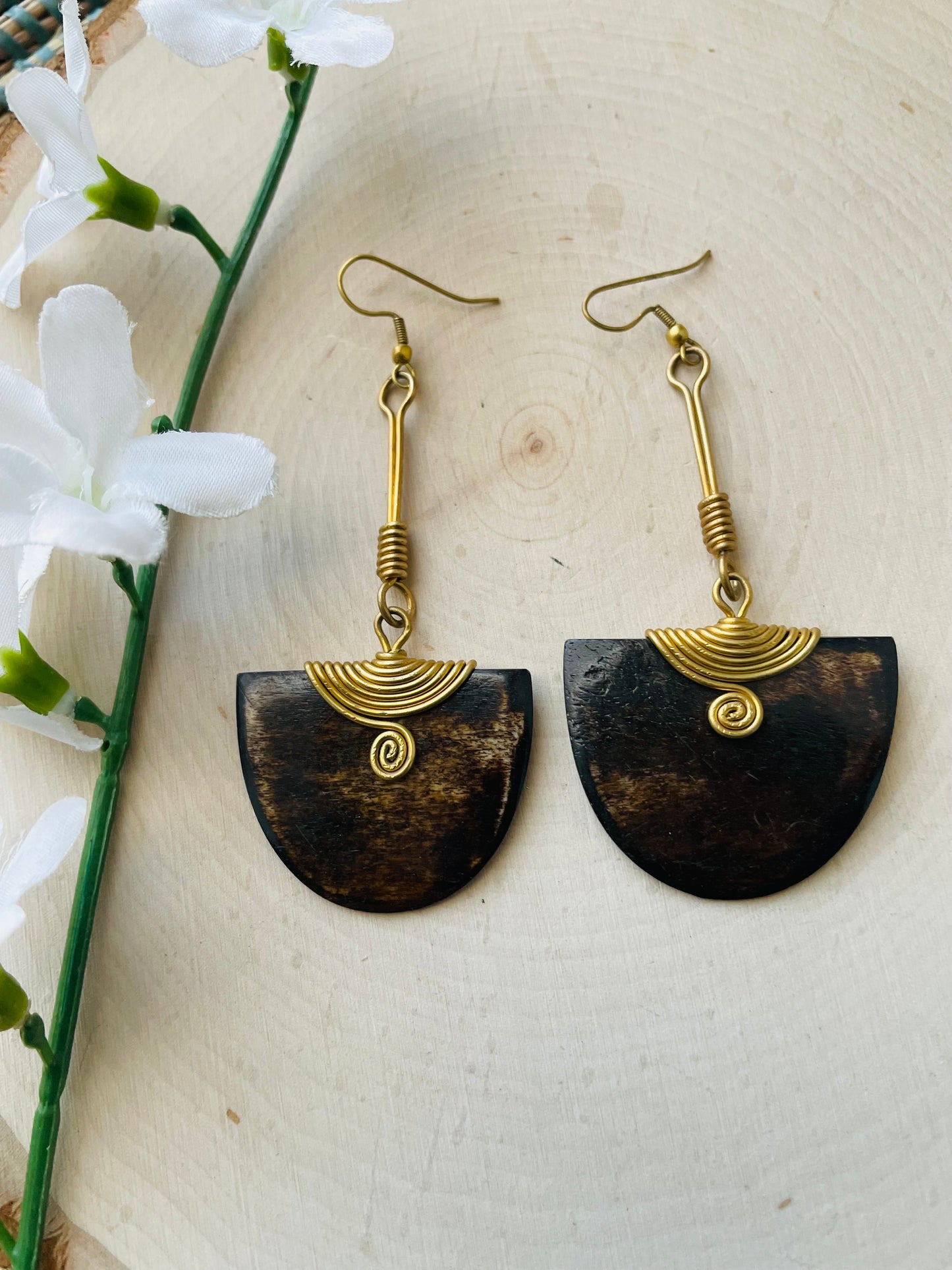 Brown Pharaoh Earrings