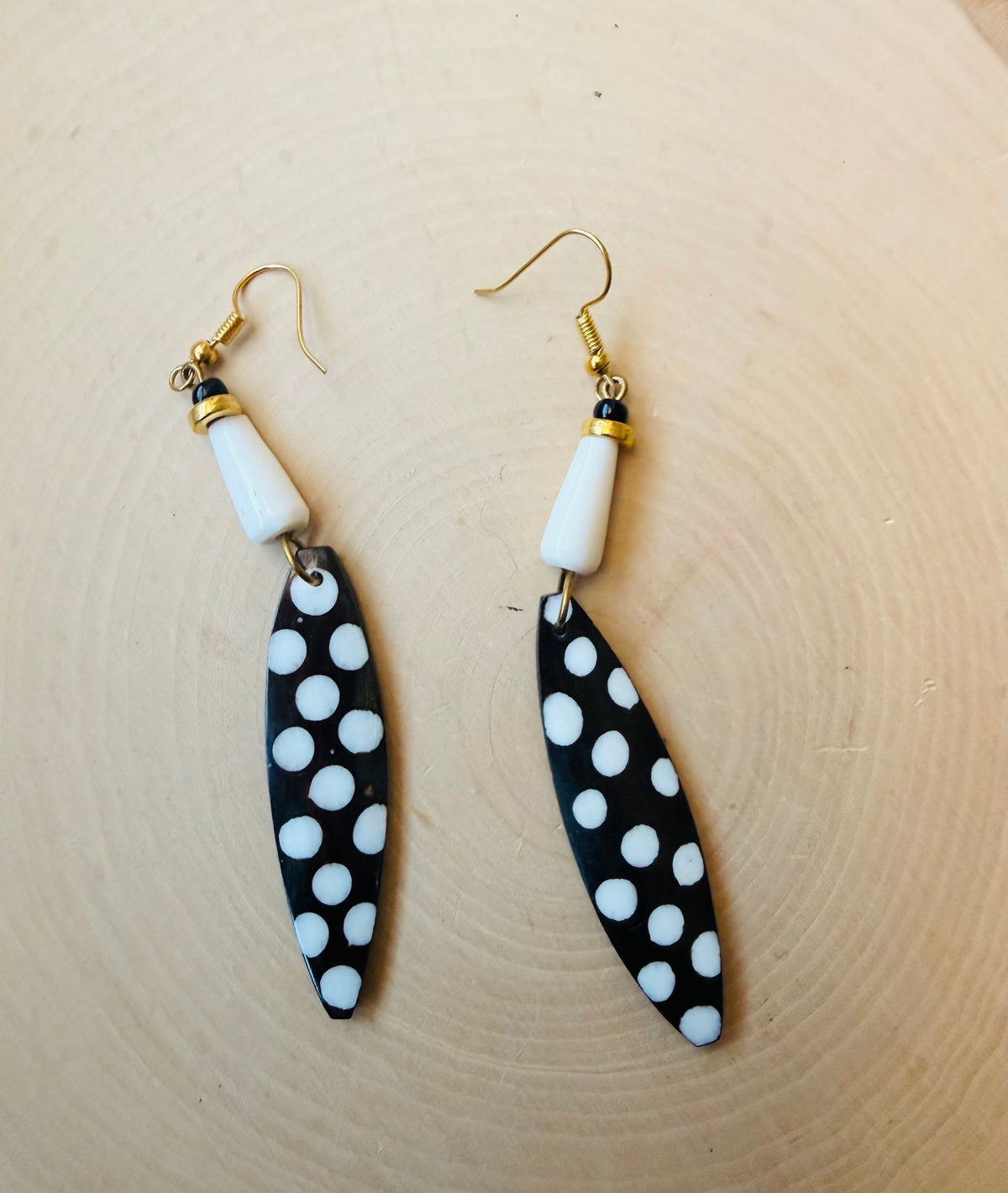Polka dot earrings