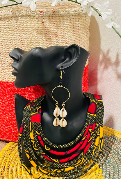 Cowrie Dream Catcher Earrings